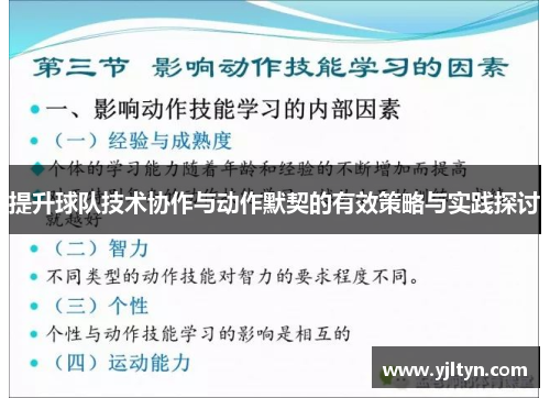 提升球队技术协作与动作默契的有效策略与实践探讨